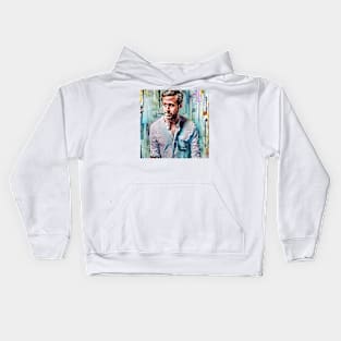 Silhouette of ryan Kids Hoodie